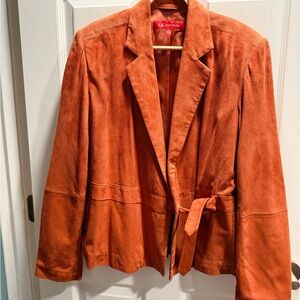 GORGEOUS Anne Klein Women's Vibrant Burnt Orange Blazer